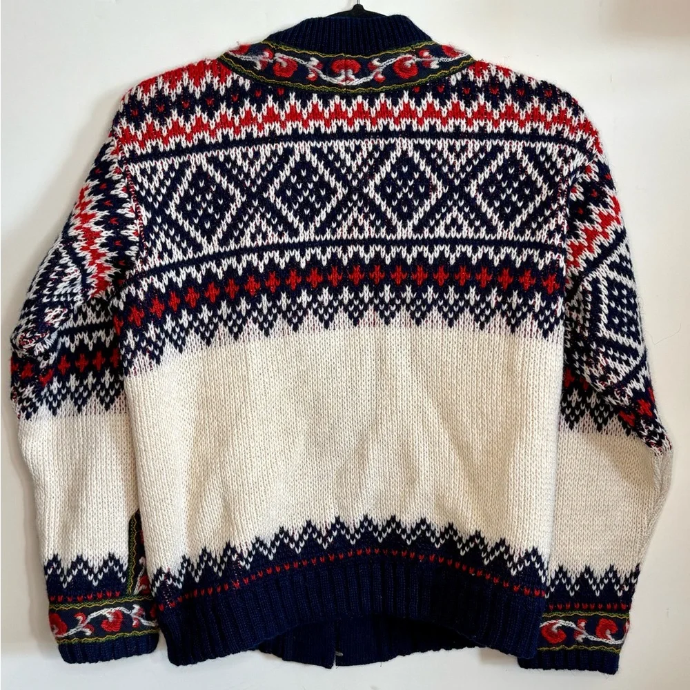 Vintage Wool Firda Clasp Sweater A.S Evebofoss Sandane Norway Womens 48 Nordic - Picture 2 of 5